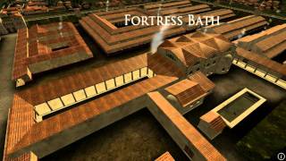 Animation of ancient Roman Fort in Caerleon Wales [upl. by Elka]