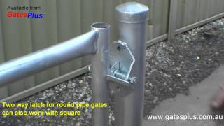 Gate Latch 2 way for round pipe and square [upl. by Sykes]