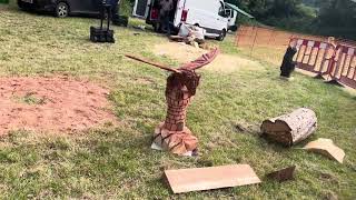 A fabulous range of wooden sculpture at Caerleon festival 2024 [upl. by Aldwon414]